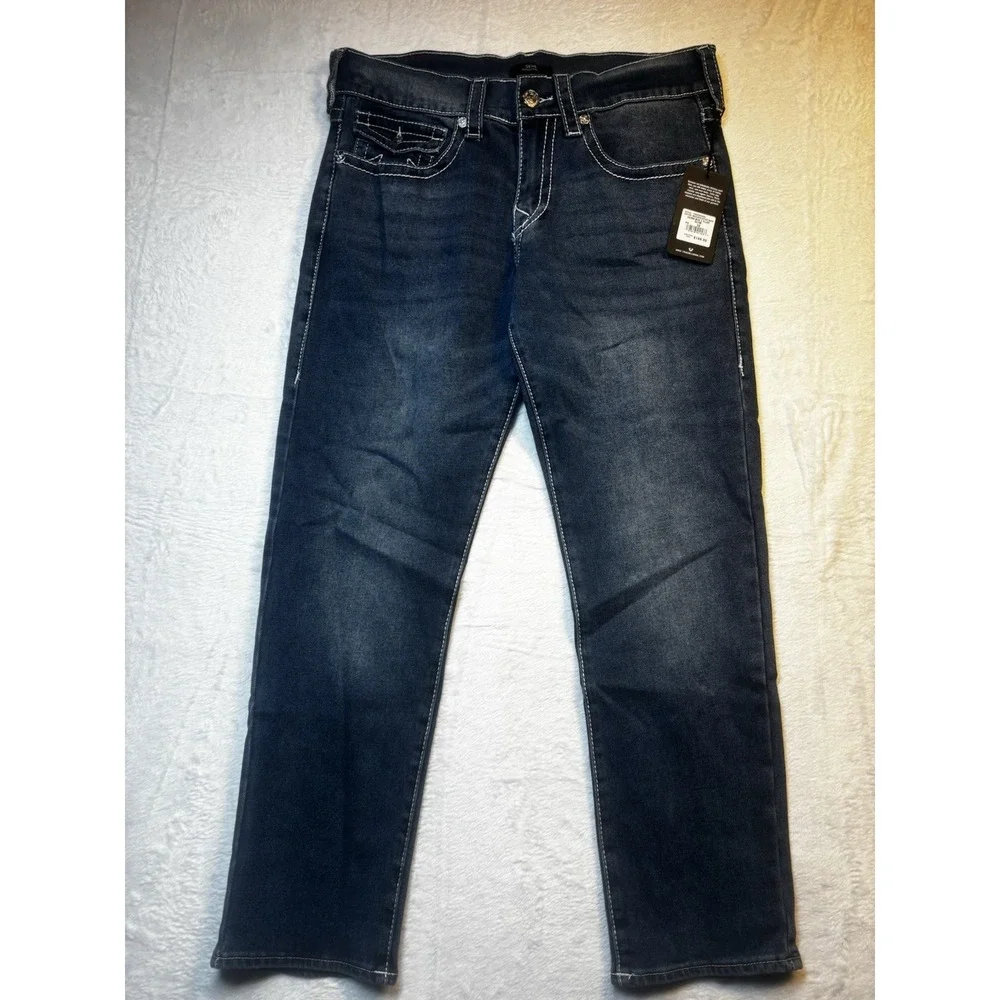 NWT‎ True Religion Geno Relaxed Slim Fit  Denim Jeans 32x29 Men's Blue